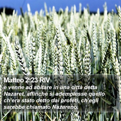 Matteo 2:23 RIV Bible Verse Image