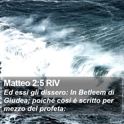 Matteo 2:5 RIV Bible Verse Image