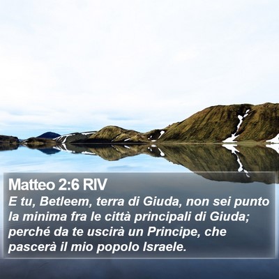 Matteo 2:6 RIV Bible Verse Image