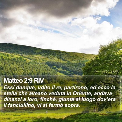 Matteo 2:9 RIV Bible Verse Image