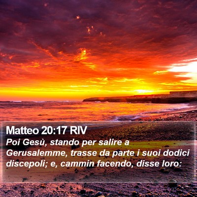 Matteo 20:17 RIV Bible Verse Image