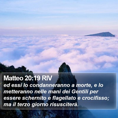 Matteo 20:19 RIV Bible Verse Image