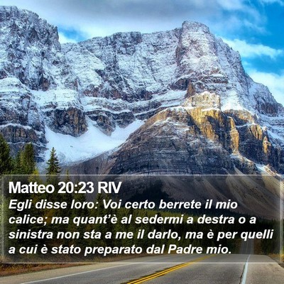 Matteo 20:23 RIV Bible Verse Image