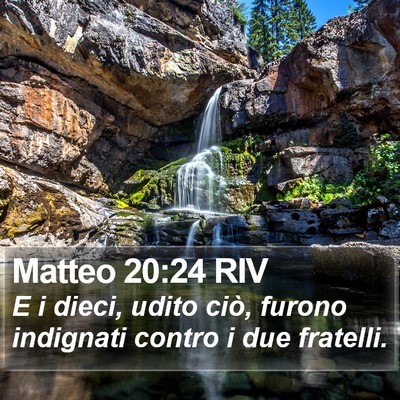 Matteo 20:24 RIV Bible Verse Image