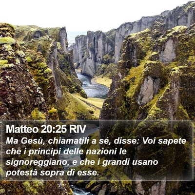 Matteo 20:25 RIV Bible Verse Image