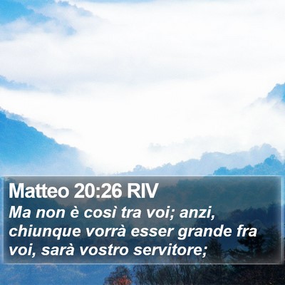 Matteo 20:26 RIV Bible Verse Image