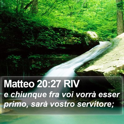 Matteo 20:27 RIV Bible Verse Image
