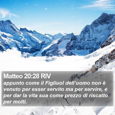 Matteo 20:28 RIV Bible Verse Image