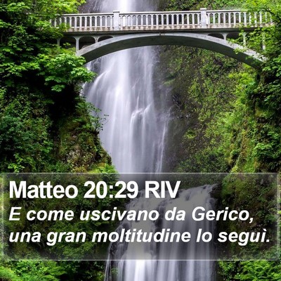Matteo 20:29 RIV Bible Verse Image