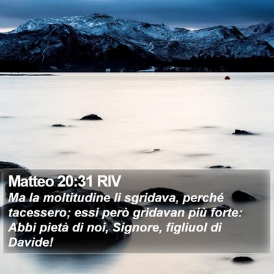 Matteo 20:31 RIV Bible Verse Image