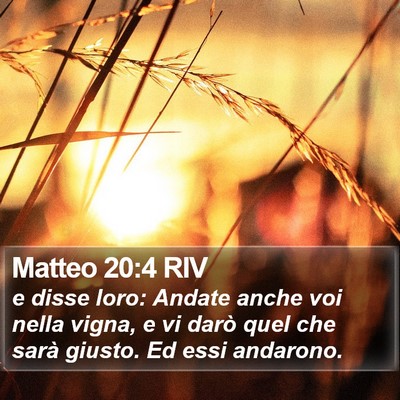 Matteo 20:4 RIV Bible Verse Image