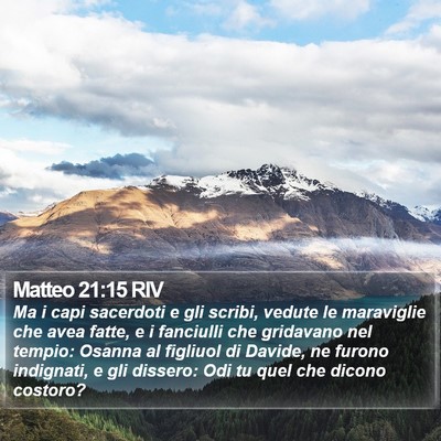 Matteo 21:15 RIV Bible Verse Image