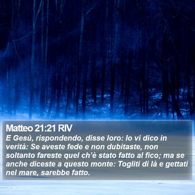 Matteo 21:21 RIV Bible Verse Image