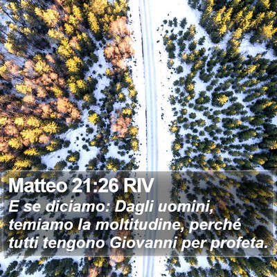 Matteo 21:26 RIV Bible Verse Image