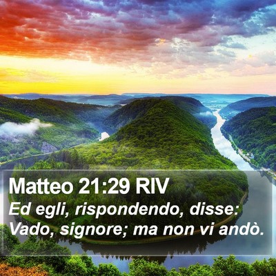Matteo 21:29 RIV Bible Verse Image