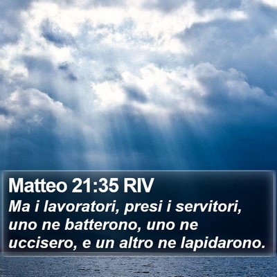 Matteo 21:35 RIV Bible Verse Image