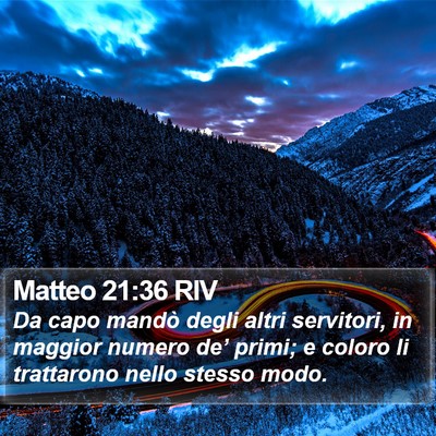 Matteo 21:36 RIV Bible Verse Image