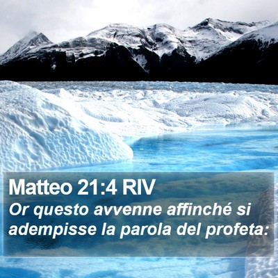 Matteo 21:4 RIV Bible Verse Image