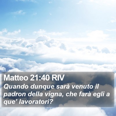 Matteo 21:40 RIV Bible Verse Image