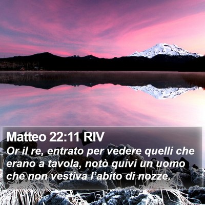Matteo 22:11 RIV Bible Verse Image