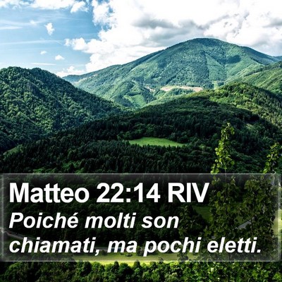 Matteo 22:14 RIV Bible Verse Image