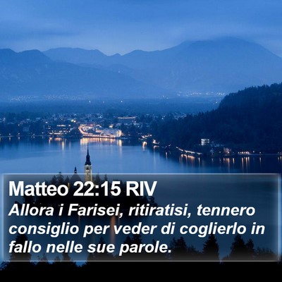 Matteo 22:15 RIV Bible Verse Image