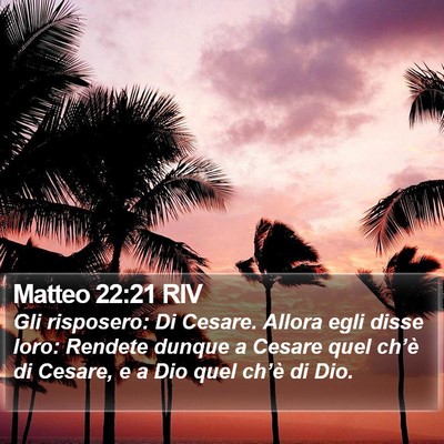 Matteo 22:21 RIV Bible Verse Image
