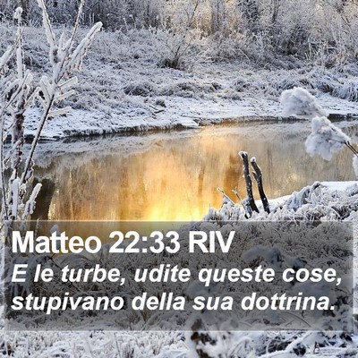 Matteo 22:33 RIV Bible Verse Image