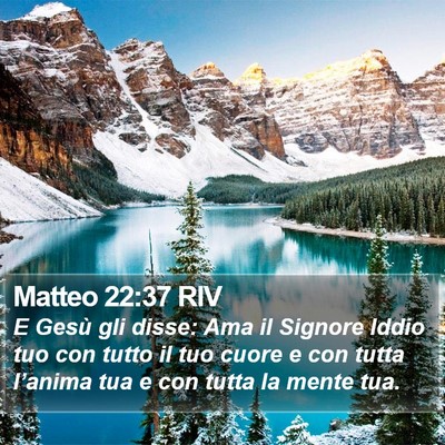 Matteo 22:37 RIV Bible Verse Image