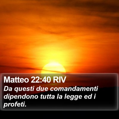 Matteo 22:40 RIV Bible Verse Image