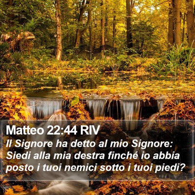 Matteo 22:44 RIV Bible Verse Image