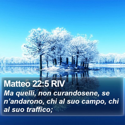 Matteo 22:5 RIV Bible Verse Image