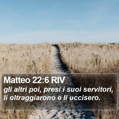 Matteo 22:6 RIV Bible Verse Image