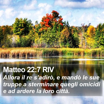 Matteo 22:7 RIV Bible Verse Image