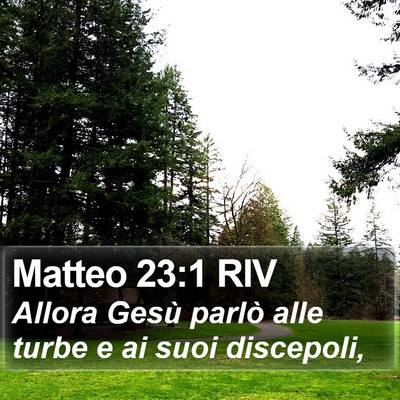 Matteo 23:1 RIV Bible Verse Image