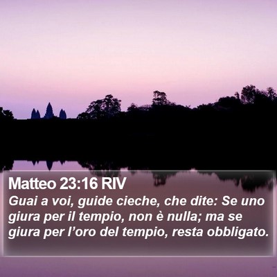 Matteo 23:16 RIV Bible Verse Image