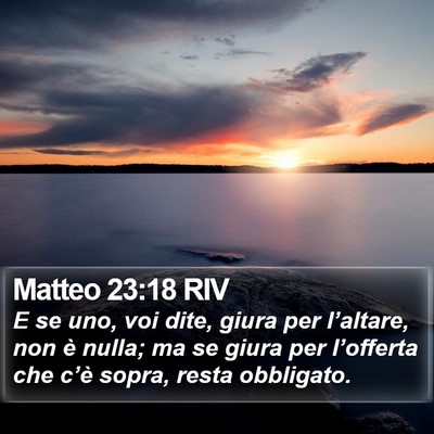 Matteo 23:18 RIV Bible Verse Image