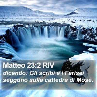 Matteo 23:2 RIV Bible Verse Image