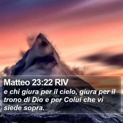 Matteo 23:22 RIV Bible Verse Image
