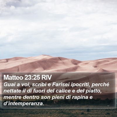 Matteo 23:25 RIV Bible Verse Image