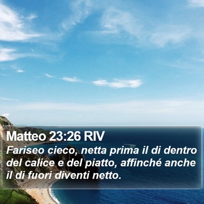 Matteo 23:26 RIV Bible Verse Image