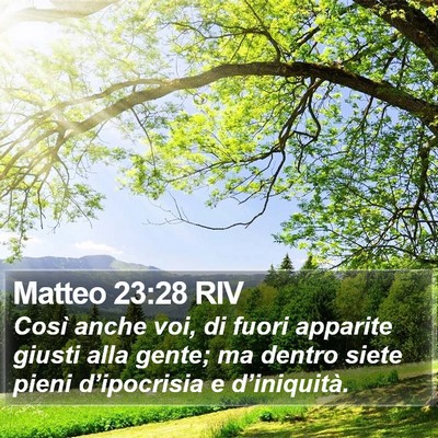 Matteo 23:28 RIV Bible Verse Image