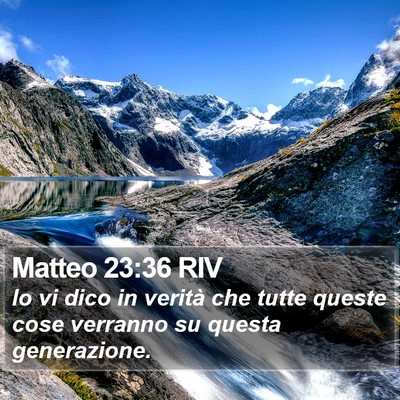 Matteo 23:36 RIV Bible Verse Image