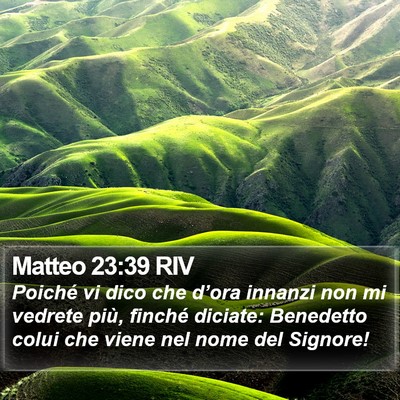 Matteo 23:39 RIV Bible Verse Image