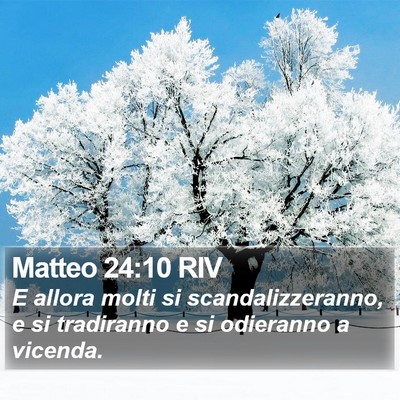 Matteo 24:10 RIV Bible Verse Image