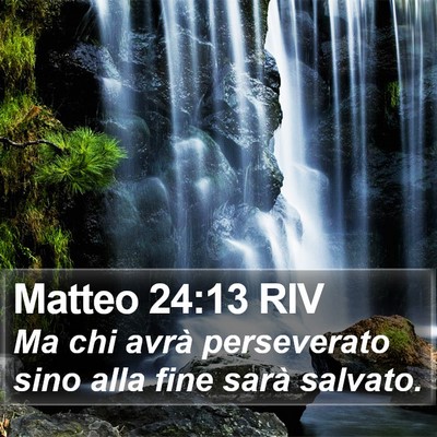Matteo 24:13 RIV Bible Verse Image