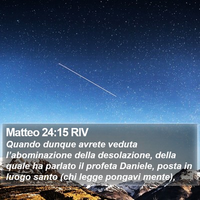 Matteo 24:15 RIV Bible Verse Image