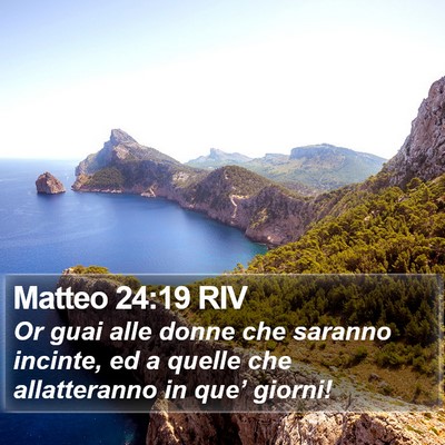 Matteo 24:19 RIV Bible Verse Image