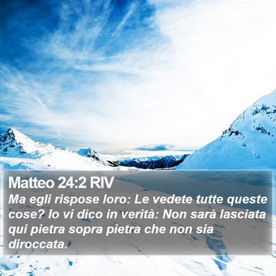 Matteo 24:2 RIV Bible Verse Image