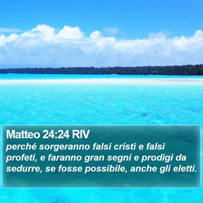 Matteo 24:24 RIV Bible Verse Image